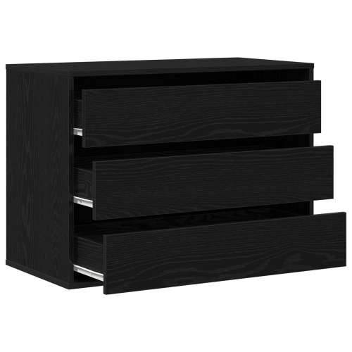Kutna komoda Crni hrast 80x41x58 cm Konstruirano drvo Cijena