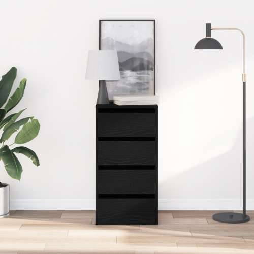 Kutna komoda Crni hrast 40x41x76 cm Konstruirano drvo Cijena