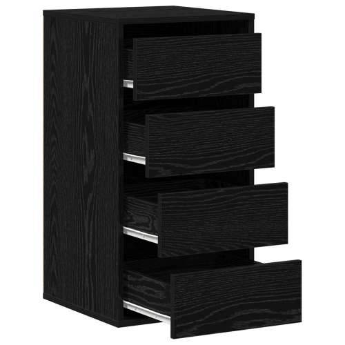 Kutna komoda Crni hrast 40x41x76 cm Konstruirano drvo Cijena