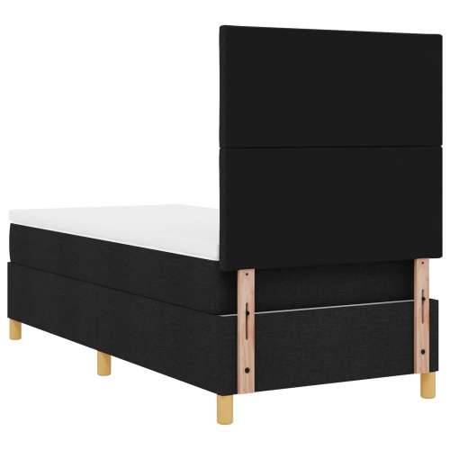Krevet s kutijom i madracem Crni 90x200 cm Tkanina Cijena