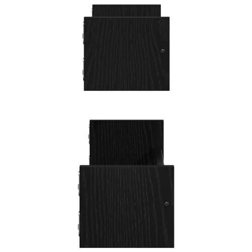 Zidne police 2 kom Crni hrast 60x16x14 cm Inžinjerska drvo Cijena