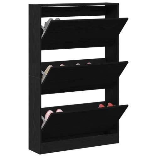 Kabinet za cipele Crni Hrast 80x21x125,5 cm Konstruirano drvo Cijena