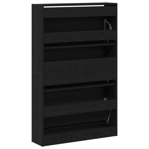 Kabinet za cipele Crni Hrast 80x21x125,5 cm Konstruirano drvo Cijena