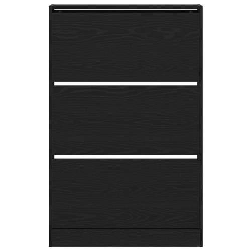 Kabinet za cipele Crni Hrast 80x21x125,5 cm Konstruirano drvo Cijena