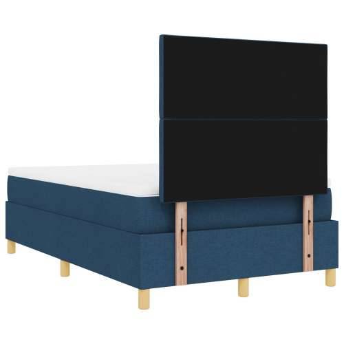 Krevet s kutijom s madracem Plavi 120x200 cm Tkanina Cijena