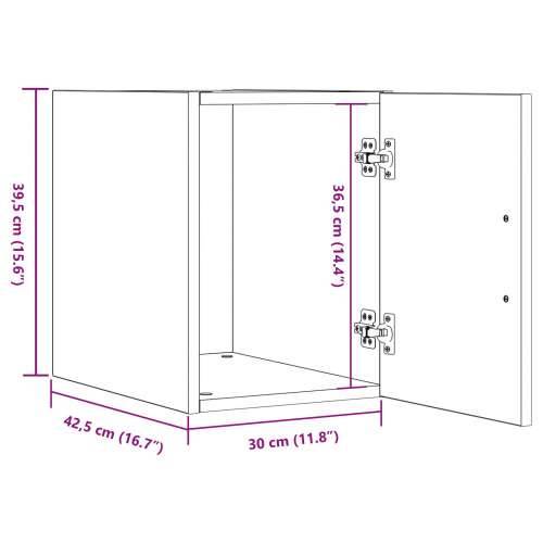 Zidni ormar Hrastov 30x42.5x40 cm Masivno drvo Cijena