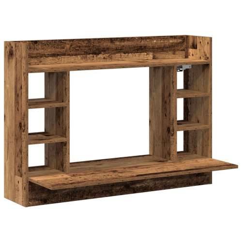 Zidni radni stol Stari drvo 105x48x75 cm Konstruirano drvo Cijena