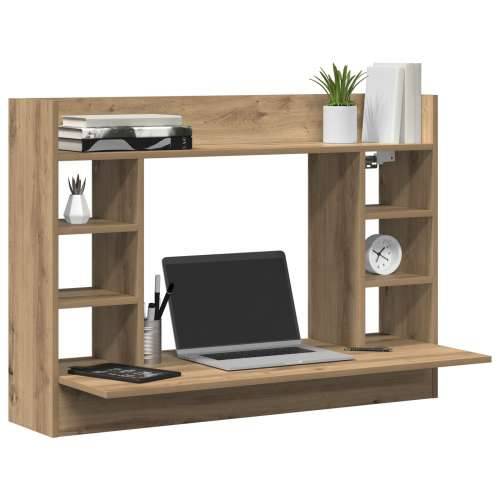 Zidni stol crni hrast 105x48x75 cm konstruirano drvo Cijena