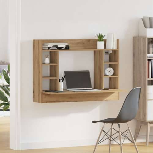 Zidni stol crni hrast 105x48x75 cm konstruirano drvo Cijena