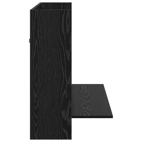 Zidni stol Crni hrast 105x48x75 cm Konstruirano drvo Cijena