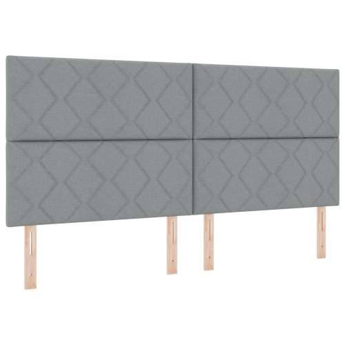 Krevet s box springom i madracem svjetlosive boje 200x200 cm Cijena