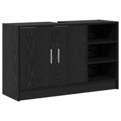 vitrina za sudoper crni hrast 90x29x55 cm konstruirano drvo Cijena