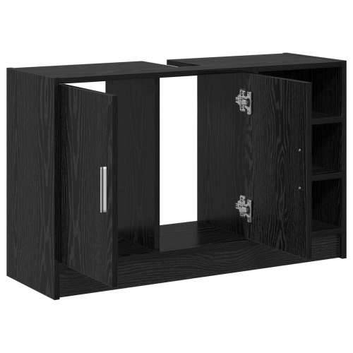 vitrina za sudoper crni hrast 90x29x55 cm konstruirano drvo Cijena
