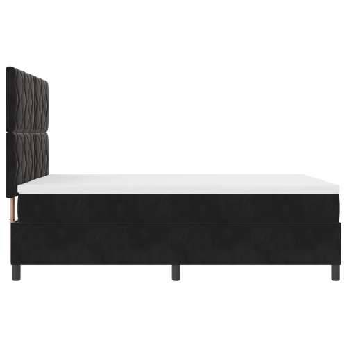Box Spring Krevet s Madracem Crni 160x200 cm Baršun Cijena