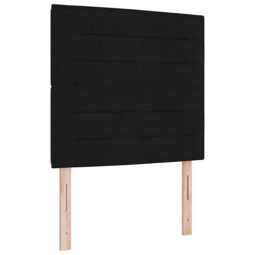 Box Spring krevet s madracem i klupom crni 80x200 cm tkanina Cijena