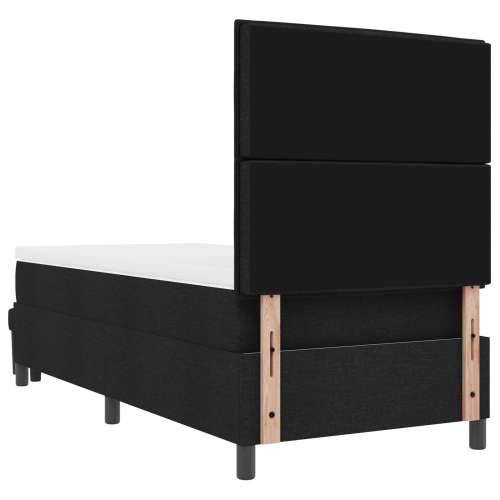 Box Spring krevet s madracem i klupom crni 80x200 cm tkanina Cijena