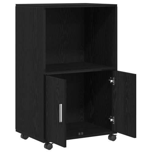 Rolling Cabinet Crni Orah 55x40x91 cm Konstruirano Drvo Cijena