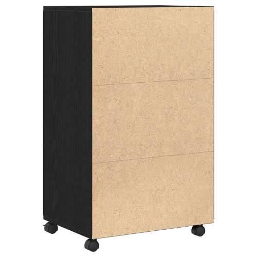 Rolling Cabinet Crni Orah 55x40x91 cm Konstruirano Drvo Cijena