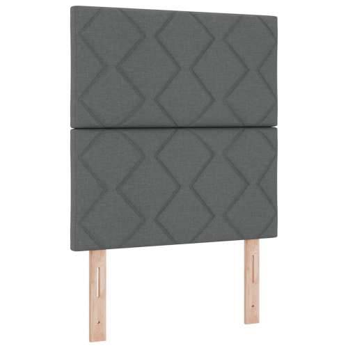 krevet s boxspringom s madracem i klupom tamnosivi 80x200 cm tkanina Cijena