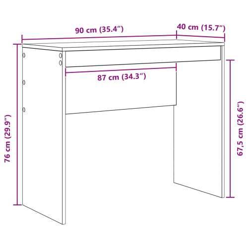 Pisaći stol Crni hrast Konstruirano drvo 90 x 40 x 76 cm Cijena