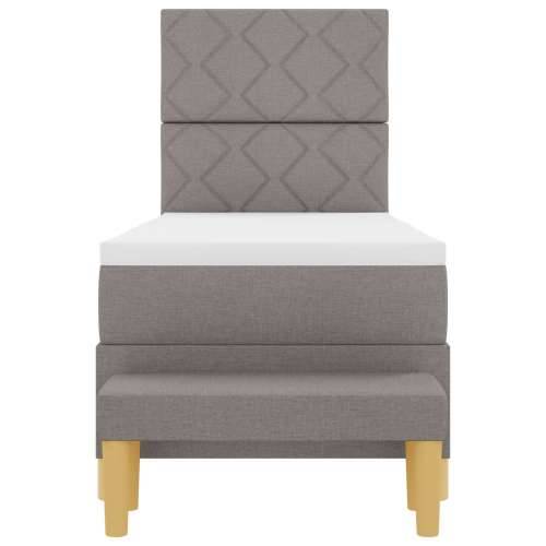 Box Spring Krevet s madracem i klupom Taupe 80x200 cm Tkanina Cijena