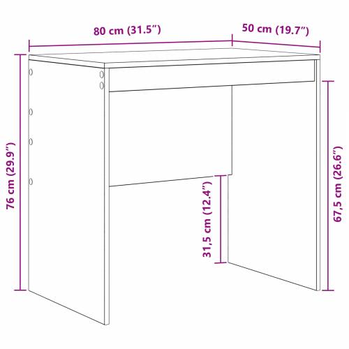 Stol Sivi Sonoma 80x50x76 cm Konstruirano drvo Cijena