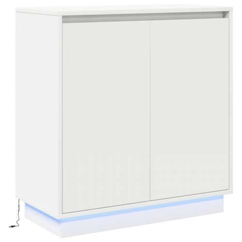 LED noćni ormarić bijele boje - 71x34.5x75 cm, od konstruiranog drva Cijena
