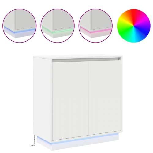 LED noćni ormarić bijele boje - 71x34.5x75 cm, od konstruiranog drva Cijena