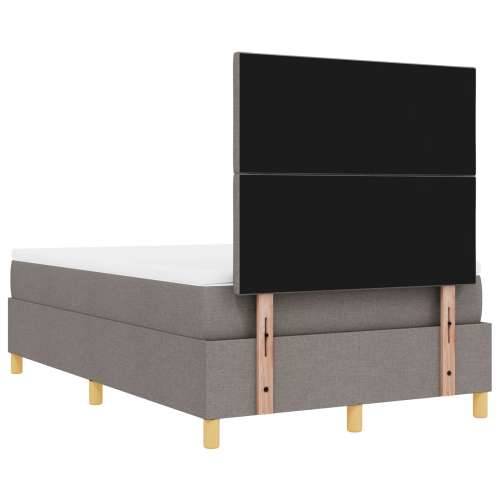 Krevet na Podlozi s Madracem i Klupom taupe 120x190 cm tkanina Cijena