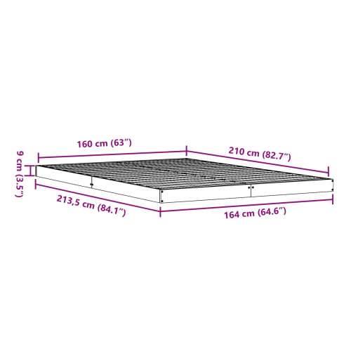 Krevet 180x220 cm Od Masivnog Drva Borovine Cijena
