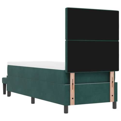 Krevet s Okvirom s Madracem & Klupom Tamnozelen 80x200 cm Baršun Cijena