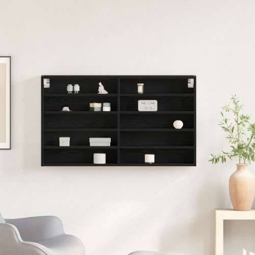 Vitrina Crni Hrast 100x15x58 cm Konstruirano Drvo Cijena