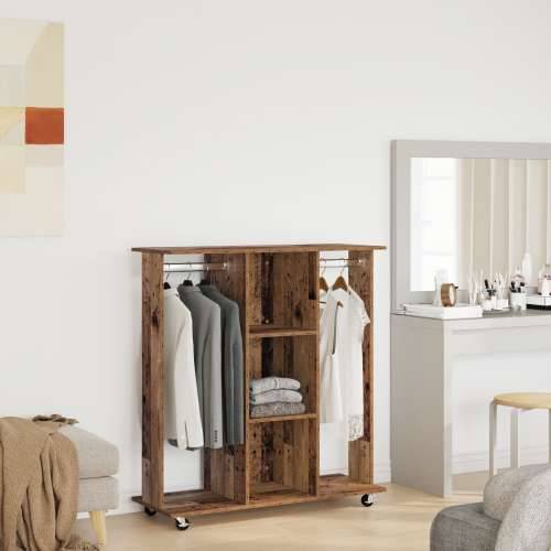 Ormar s kotačima Staro drvo 102x38x110 cm Odabrano drvo Cijena