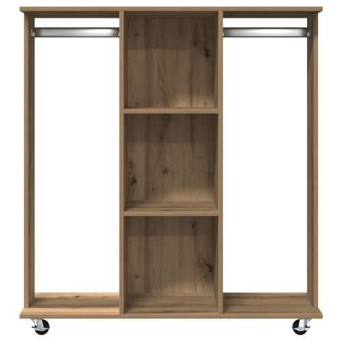 Ormar s kotačima Klasični hrast 102x38x110 cm Konstruirano drvo Cijena