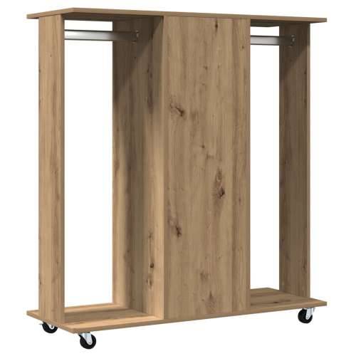 Ormar s kotačima Klasični hrast 102x38x110 cm Konstruirano drvo Cijena