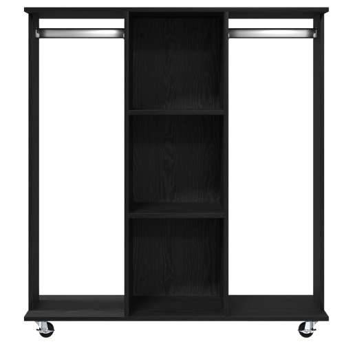 Ormar na kotačima Crni hrast 102x38x110 cm Konstruirano drvo Cijena