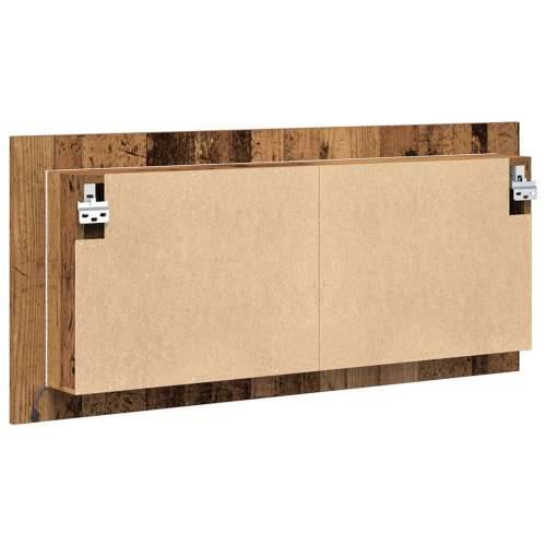 LED ogledalo ormar Staro drvo 100x12x45 cm Ugrađeno drvo Cijena