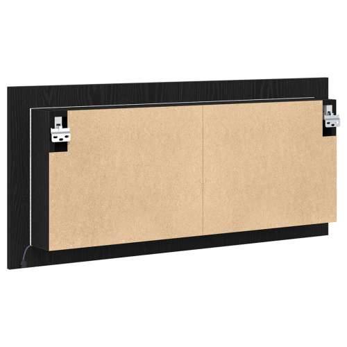 LED ogledalo ormarić crni hrast 100x12x45 cm ugrađeno drvo Cijena