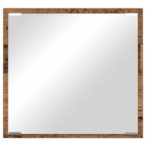 LED Ogledalo za Kupaonicu Staro Drvo 40x8.5x37 cm Drvna Pločica Cijena