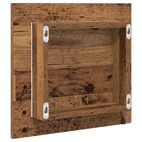 LED Ogledalo za Kupaonicu Staro Drvo 40x8.5x37 cm Drvna Pločica Cijena