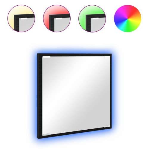 LED ogledalo za kupaonicu crnog hrasta 40x8.5x37 cm od drva Cijena