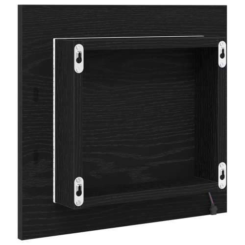 LED ogledalo za kupaonicu crnog hrasta 40x8.5x37 cm od drva Cijena