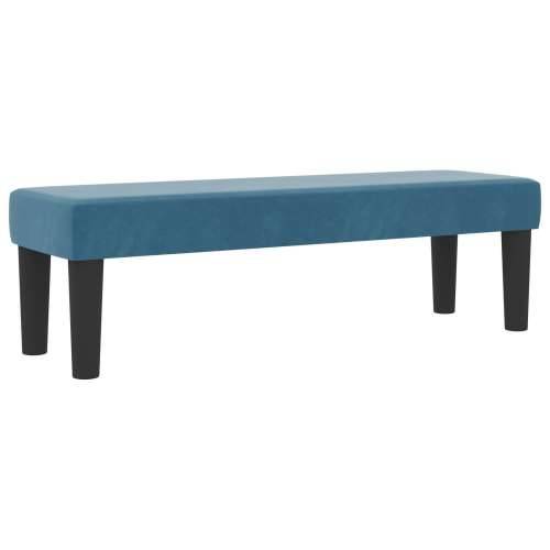 Box Spring Krevet s Madracem i Klupom Tamno Plavi 160x200 cm Baršun Cijena