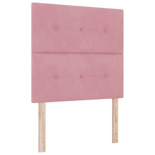 Box Spring Krevet s Madracem & Klupicom Ružičasti 80x200 cm Samt Cijena