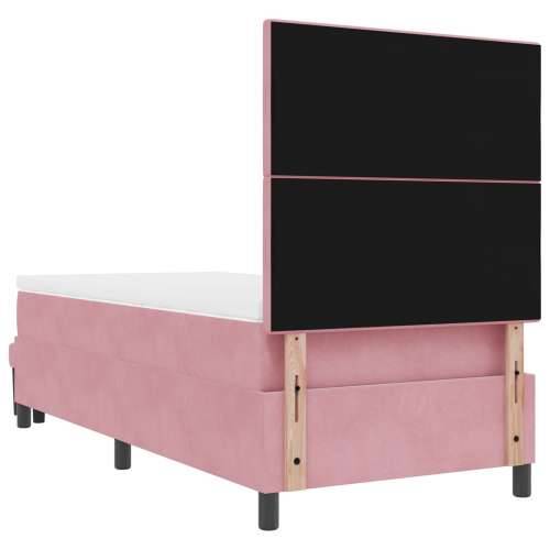 Box Spring Krevet s Madracem & Klupicom Ružičasti 80x200 cm Samt Cijena