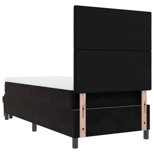 Krevet s podnicom s madracem i klupom Crna 100x200 cm Velvet Cijena