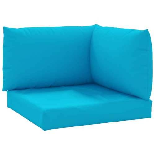 Jastuci za sofu od paleta 3 kom svjetloplavi od tkanine - Svijetlo plava 1 kutna sofa Cijena
