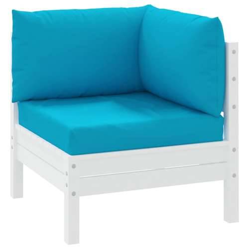 Jastuci za sofu od paleta 3 kom svjetloplavi od tkanine - Svijetlo plava 1 kutna sofa Cijena