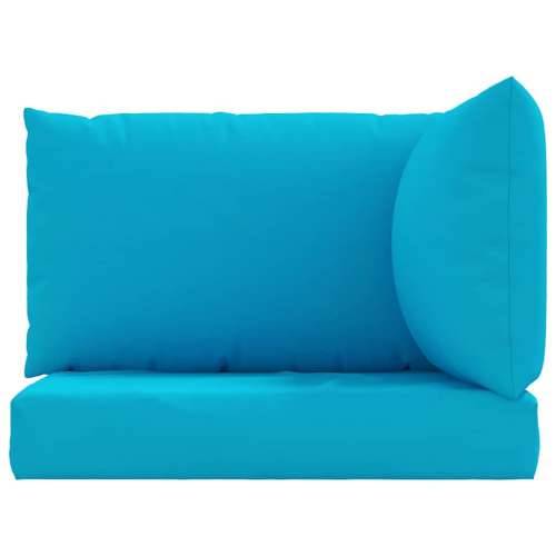 Jastuci za sofu od paleta 3 kom svjetloplavi od tkanine - Svijetlo plava 1 kutna sofa Cijena
