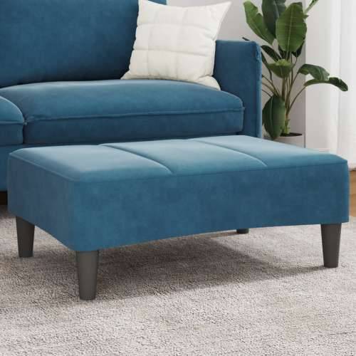 Tabure plavi 77x55x31 cm baršunasti - Plava 1 Cijena